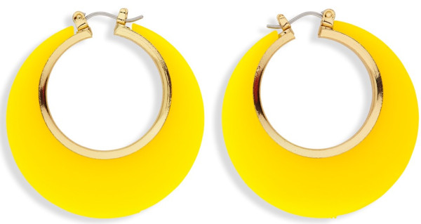 Yellow 60s earrings