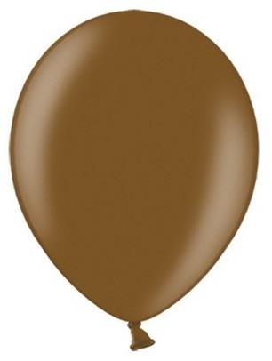 100 palloncini metallici marrone 12cm