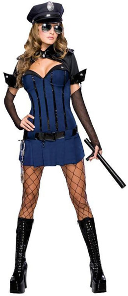Sexy Polizistin Larina Damenkostüm