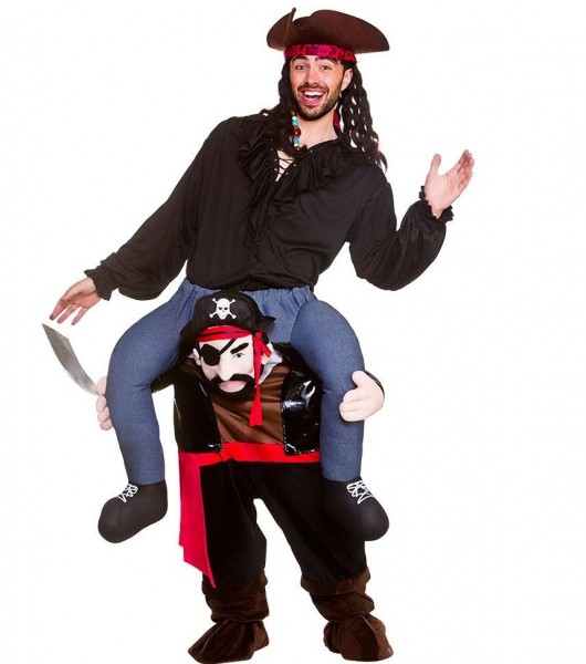 Piggyback pirate costume for adults
