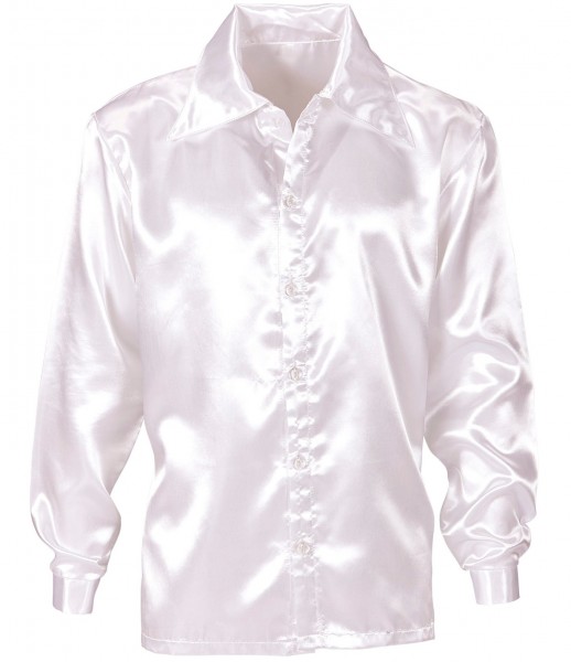 Klassisk hvid disco shirt