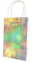 6 gift bags iridescent 30cm