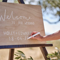 Vorschau: Welcome to DIY Holzschild 42cm x 60cm