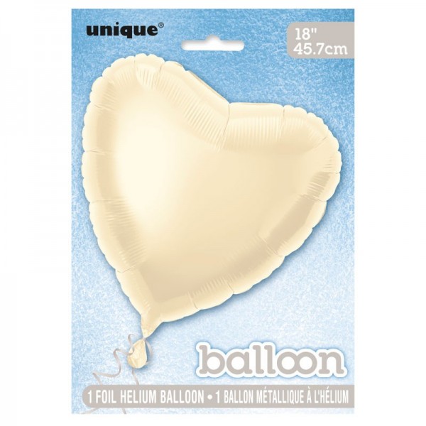 True Love heart balloon ivory