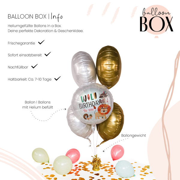 Heliumballon in der Box Wild Birthday 3