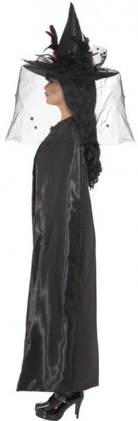 Mysterious witch cape black 2