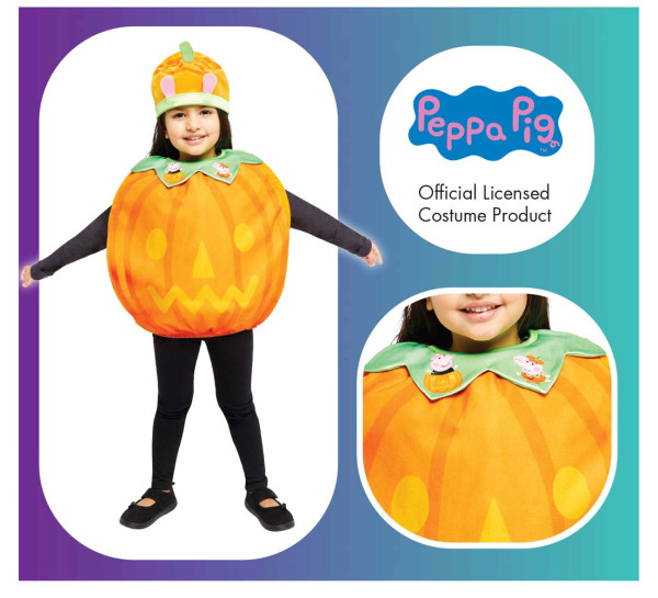 Peppa Pig pompoen kostuum voor kinderen