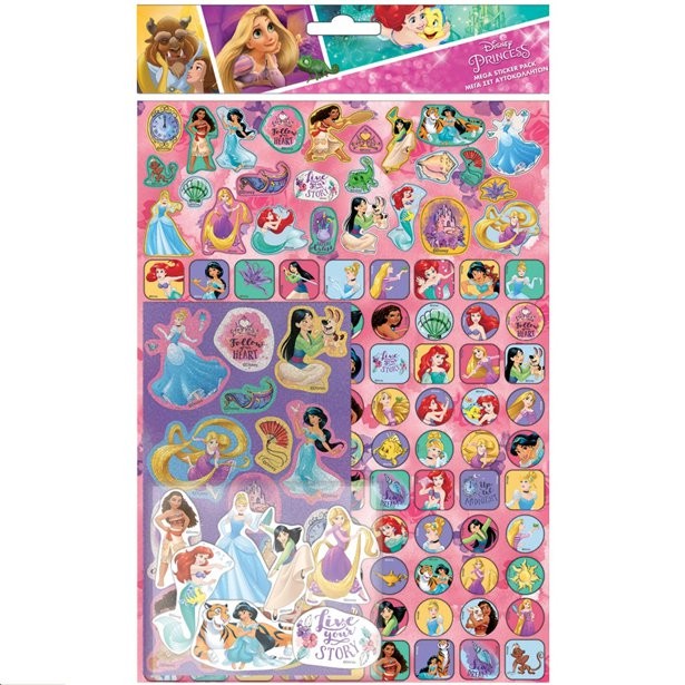 Mega Pack di adesivi Principesse Disney