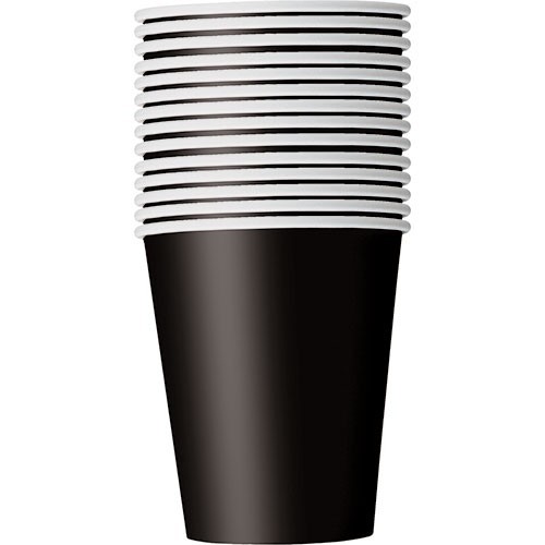 14 Party Paper Cup Melina Black 266 ml