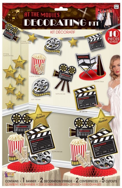 Movie Star Decoration Set 10 pcs