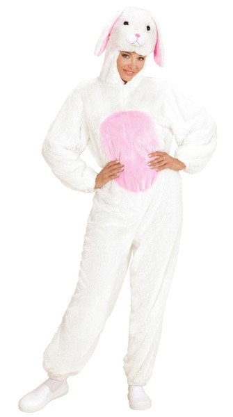 Fluffy bunny jumpsuit hvid 3