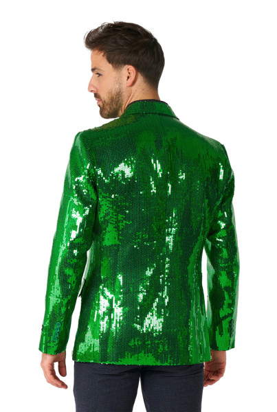 Veste verte à paillettes Suitmeister pour homme