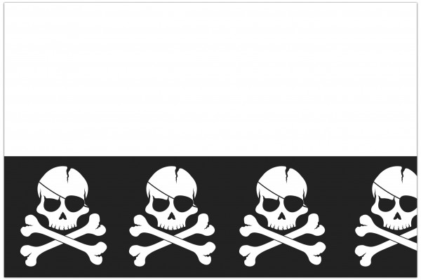 Mantel Piratas Negro 1.8 x 1.2m