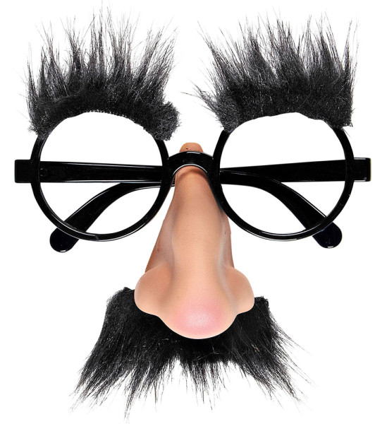 Śmieszne okulary z brodą