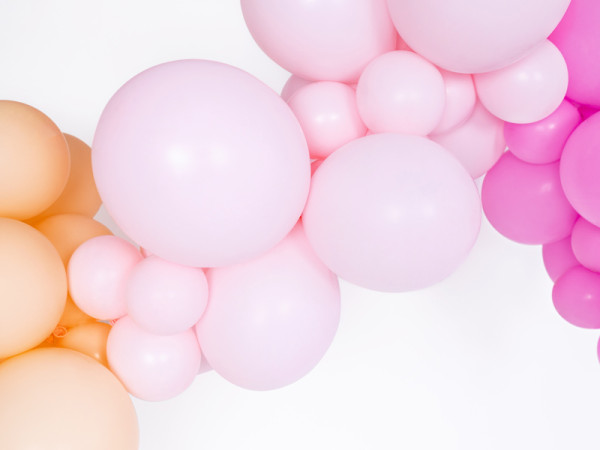 10 party star balloons pastel pink 30cm