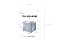 Vorschau: Metallic Kugelballon silber 40cm
