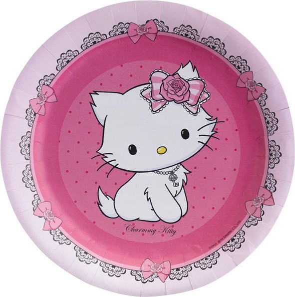 8 Charmmy Kitty party plates