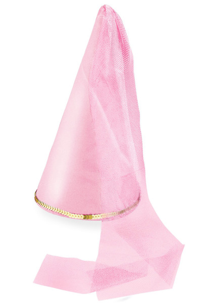Bonnet de fée avec tulle pour fille rose