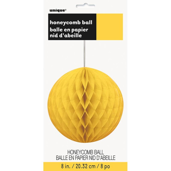 Happy yellow honeycomb ball 20cm