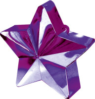 Peso globo estrella en violeta