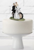 Preview: Cake figurine bridal couple on motorcycle 11cm
