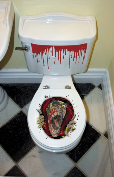 Naklejka na toaletę Zombie Town 60,9 x 30,4 cm