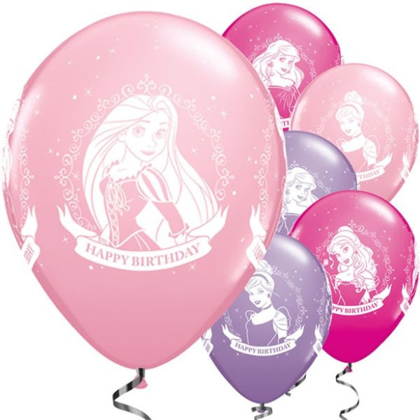 25 lateksowych balonów Disney Princesses 28cm