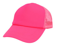 Widok: Klasyczna czapka z daszkiem w kolorze neonowego różu