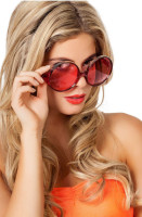 Okrągłe okulary retro czerwone