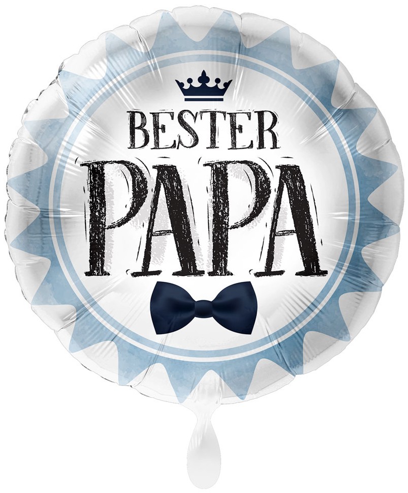 Folienballon Vatertag "Glück Ist Einen Papa Wie Dich Zu Haben", Ca. 43 Cm - Mit Automatikventil