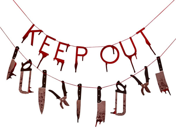 Keep Out garland 2 pieces