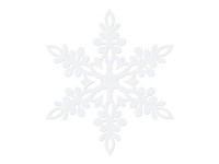 Vorschau: 10 Weiße Papier Schneeflocken Lina 13cm