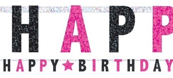 VIP Birthday Girl garland 2.4m