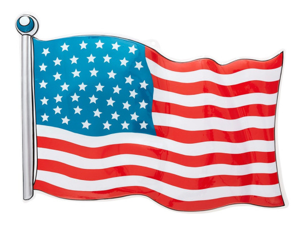 Amerikaans-Amerikaanse vlag 62 x 44 cm