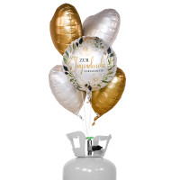 Vorschau: Zur Jugendweihe Ballonbouquet-Set mit Heliumbehälter