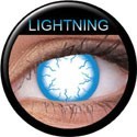 Elektrisierende blaue Kontaktlinsen