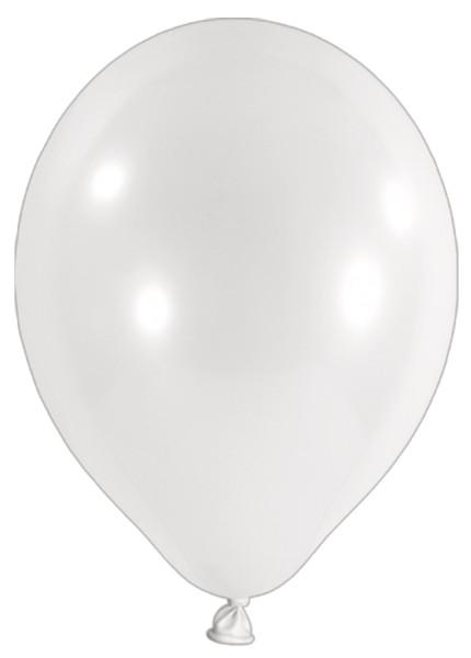 30 balloons white 25cm