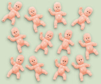 12 figurines bébé 3,5 cm
