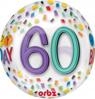 Vorschau: Orbz Ballon Konfetti 60. Geburtstag