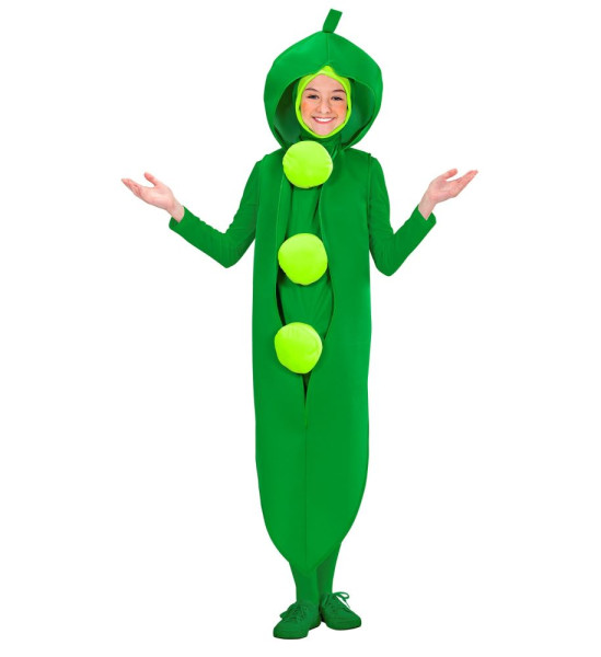 Lustiges Erbse Greeny Kinder Kostüm 3