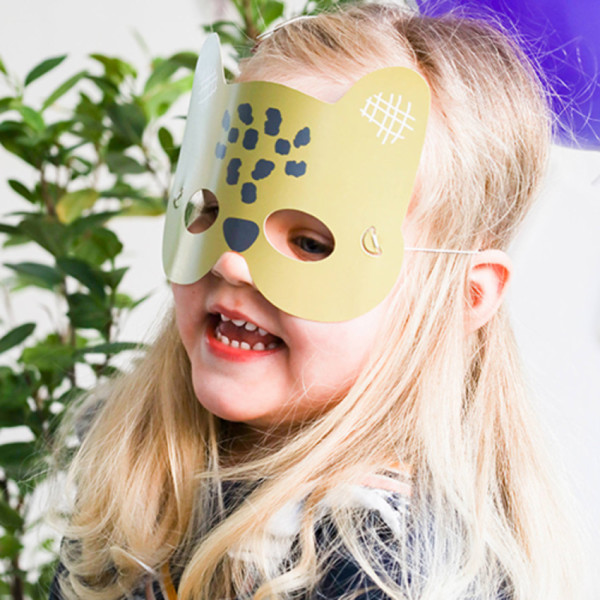 6 Zoo Birthdayparty party masks