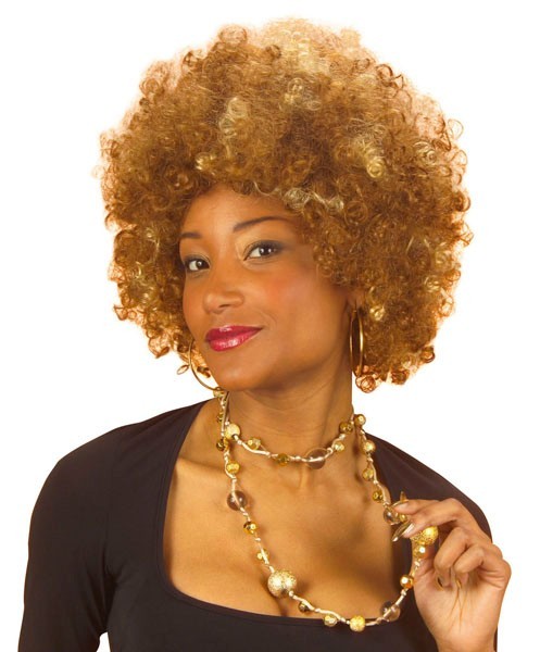Brown Afro wig Jackie for women