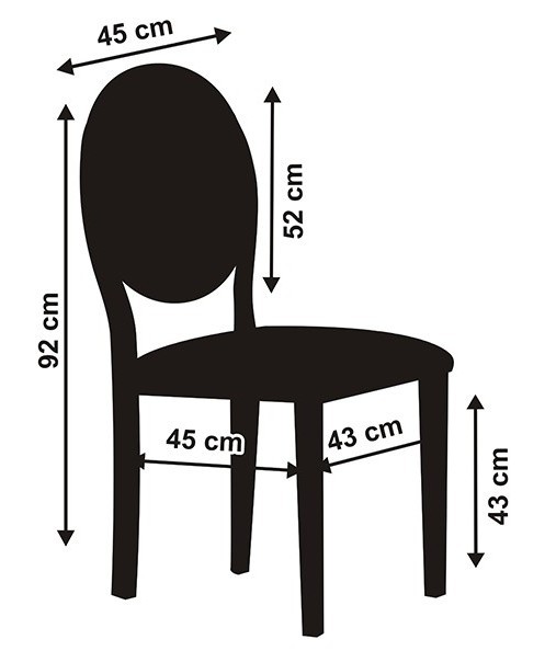 Housse de chaise blanche avec pli 92cm 3