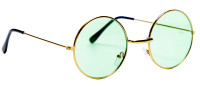 Widok: Zielone hipisowskie okulary Lennona