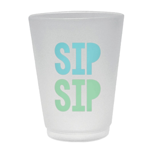 8 shimmering pastel cups 414ml