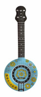 Inflatable hippie guitar