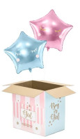 Vorschau: Boy or Girl Luftballon Box 60cm