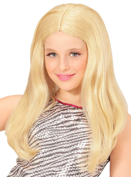 Girlie Perücke für Mädchen blond