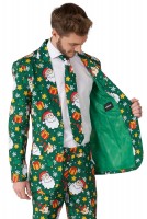 Preview: Suitmeister Santa's Elves Green suit for men