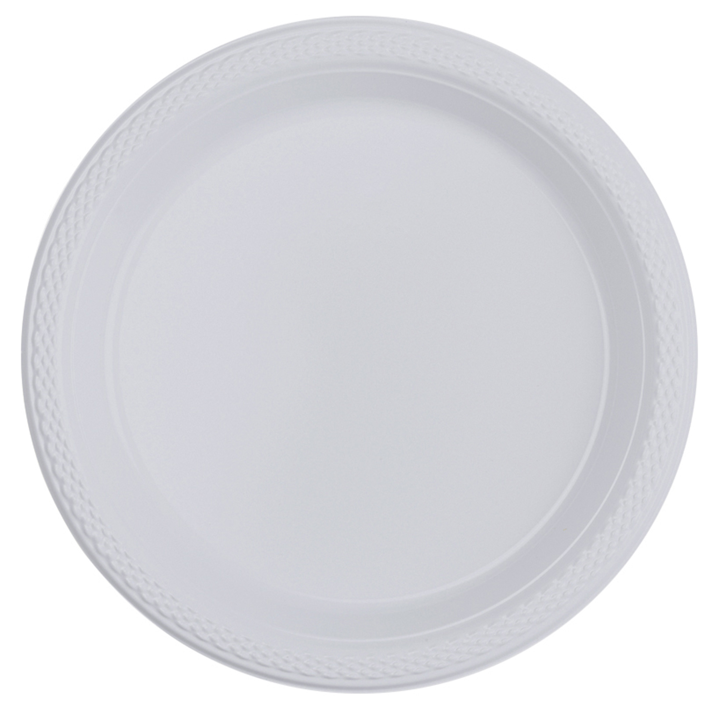10 Plastik Teller transparent 18cm